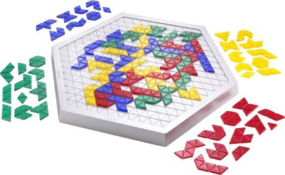 Loja tavoline Mattel Blokus Trigon, lojë strategjike familjare, 2 4 lojtarë, shumëngjyrëshe