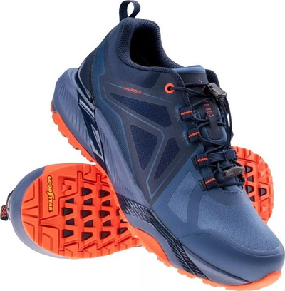 Këpucë trekking Elbrus Omelio WP M 92800490733, membranë të papërshkueshme nga uji, taban Goodyear, blu navy