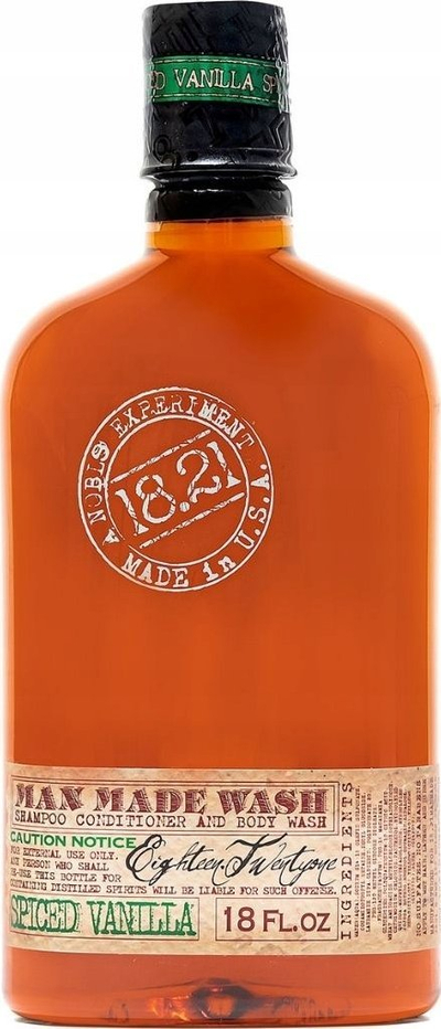 Xhel dushi 18.21 Man Made Wash Spiced Vanilla, 18 oz, për burra