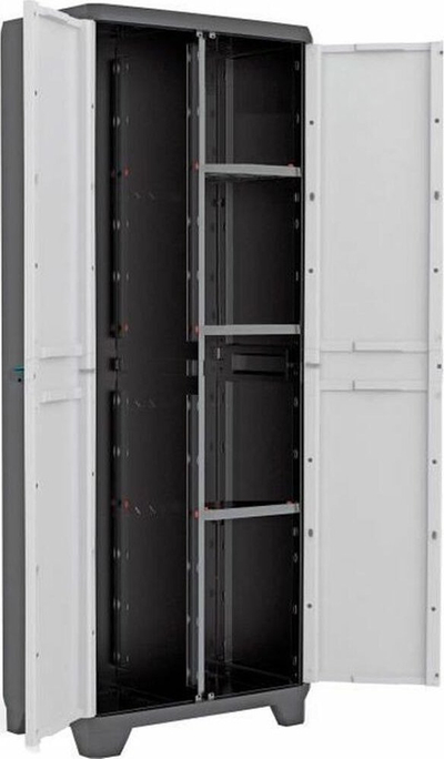 Dolap KIS 9726000 0616 02, plastikë rezinë, 68 x 39 x 173 cm, i zi gri