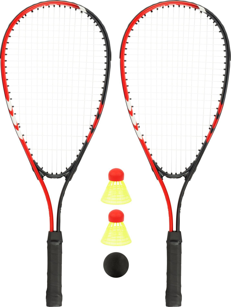Set crossminton Avento Tie Breaker, 2 raketa, 2 kokrra 1 top, me çantë