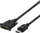 Kabllo video Deltaco 00110010, DisplayPort në DVI DVI D, 3m, e zezë