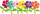 Stickers filci Brewis Flowers, 6 copë, vetëngjitës, shumëngjyrësh