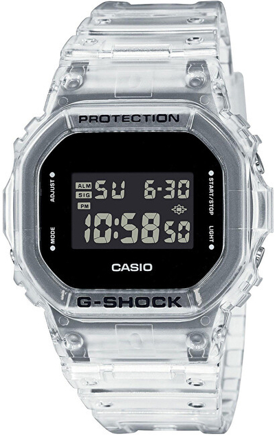 Orë dore për meshkuj Casio G-Shock DW-5600SKE-7ER, transaprente