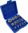 Set çelësa gyp Torx SilverTools 10628, 14 copë E4 E24, në kuti plastike, argjendtë