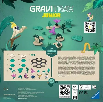 Set zgjerimi GraviTrax Junior Jungle Track, për pistë rruazash, për kalamaj 3+