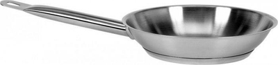 Tigan gastronomik Inox, çelik inox 21/0, 20cm, për induksion, argjendtë