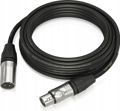 Kabllo mikrofoni Behringer GMC-1000 Eurolink Gold, XLR femër në XLR mashkull, 10 m, e zezë
