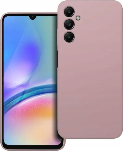 Maskë silikoni për telefon Samsung Galaxy A05s, 2mm, me mikrofibër, rozë pudër