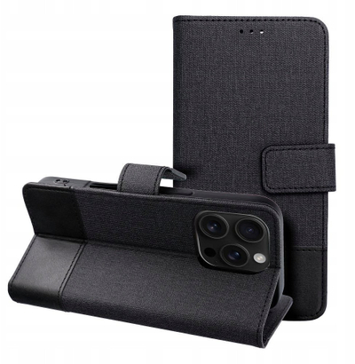 Футрола книга Gomma за Samsung S25 Plus, заштитна, црна