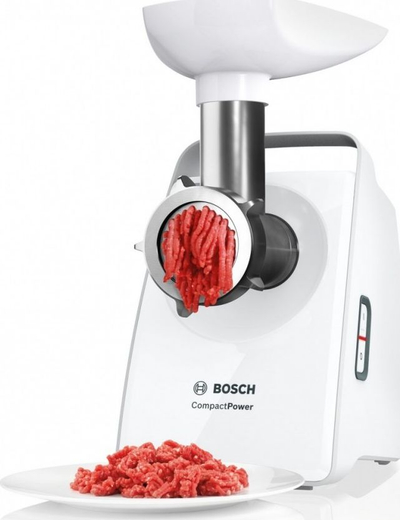 Mulli elektrik mishit Bosch MFW3910W, 500 W, 2.3 kg/min, i bardhë