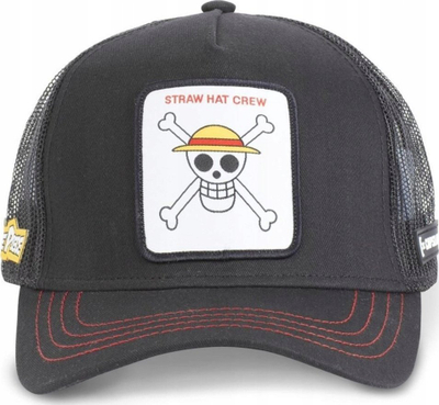 Kapele trucker Capslab One Piece CL OP1, Straw Hat Crew, e zezë