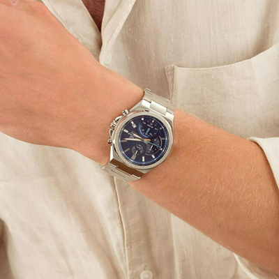 Orë për meshkuj Casio Edifice EFB-700D-2AVUEF (198), e argjendtë/kaltër