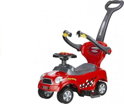 Makinë lodër shtytëse Lean Sport Coupe 277, me dorezë prindi, me tinguj, e kuqe