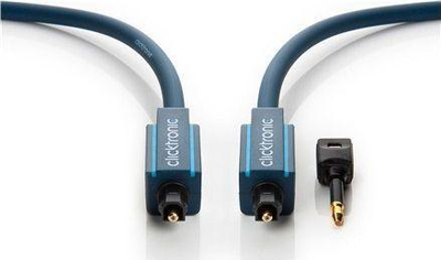 Set kabllo optike audio ClickTronic Opto, TOSLINK në TOSLINK, 50 cm, me fibra optike