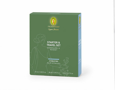 Set kujdesi ndaj lëkurës Primavera - qumësht pastrues 25 ml + tonik për fytyrë 28 ml + losion për fytyrë 8 ml