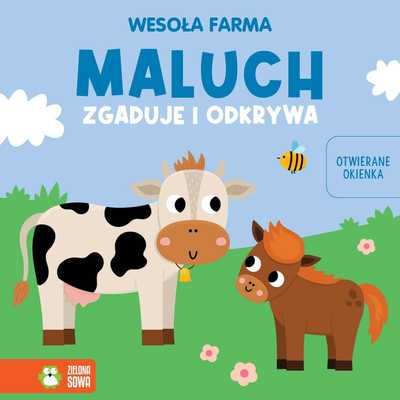 Libër kartoni për fëmijë Happy Farm Zs, 145x145mm, me kapakë interaktivë, shumëngjyrësh