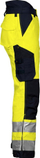 Pantallona pune Projob 6514, të përforcuara me Cordura, rezistente ndaj ujit, të zeza