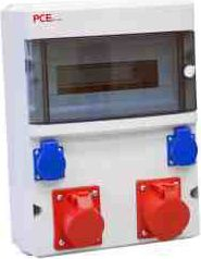 Panel shpërndarës fiks PCE STAR 9023001W, 32A 5P, 16A 5P, IP44