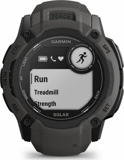 Smartwatch Garmin sportiv, me GPS edhe matje aktiviteti, i zi