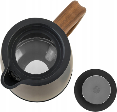 Çajnik elektrik Wireless, 1.7L, çelik inox, gri