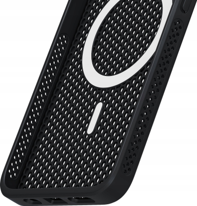Kuti mbrojtëse 3MK COOLing MagCase për iPhone 16, me MagSafe, antirrëshqitëse, transparente