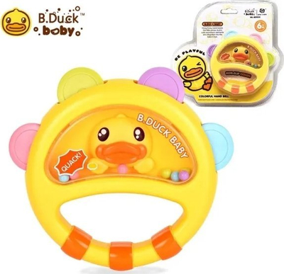 Loje zile me rruza B.Duck Colorful Rattles, për foshnja, shumëngjyrëshe
