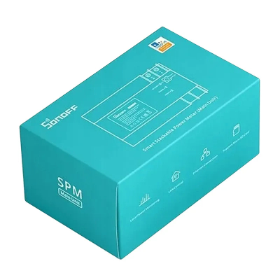 Modul inteligjent Sonoff SPM-Main, matje konsum energjie, Ethernet Wi-Fi, i bardhë