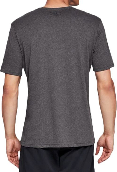 Bluzë sportive Under Armour Sportstyle Left Chest SS, për burra, pambuk, gri
