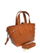 Çantë dore Luisa Vannini AW25 LV 127, lëkurë natyrale, cognac