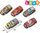 Set lodrash makina me sustë Colorful, 15 copë, shumëngjyrëshe