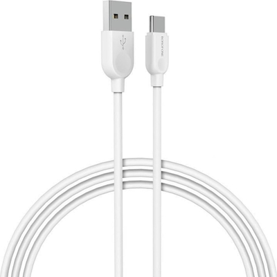 Kabllo karikimi dhe të dhënash Borofone BX14 LinkJet, USB A në USB C, 18W, 1m, e bardhë