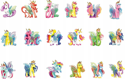 Lodër unicorn Craze Galupy, figurë plastike, 1 copë, shumëngjyrëshe
