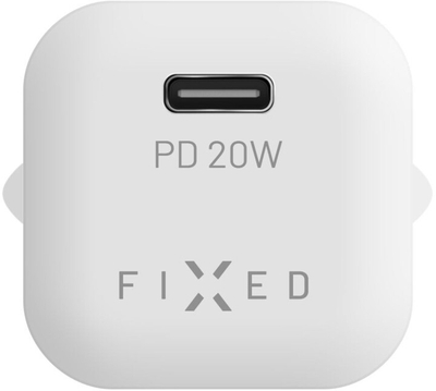 Karikues FIXED Mini me USB-C, PD, 20W, i bardhë