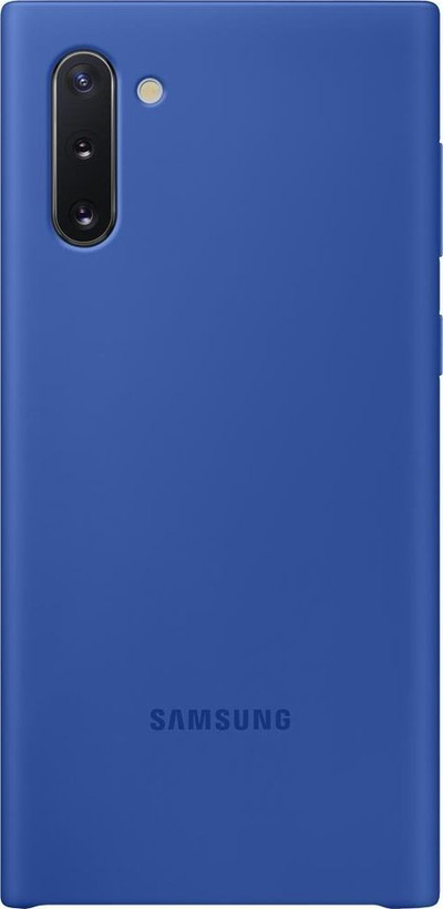 Mbulesa Samsung Silicone Cover për Galaxy Note 10, silikon, e kaltër