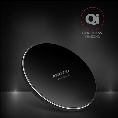 Bazë kariku per wireless AXAGON WDC-P10T, Qi 10W, micro USB, e zezë