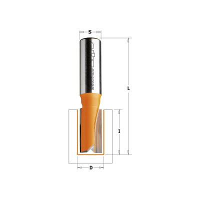 Freza drejtë CMT Orange Tools 911.140.11, D 14mm, L 20mm, portokalli