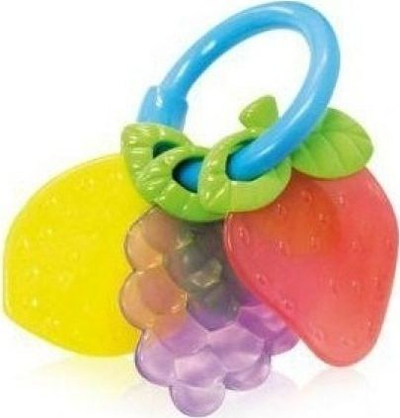 Lodër për dhëmbëzim Lorelli Fruits, 3+ muaj, formë frutash, shumëngjyrëshe