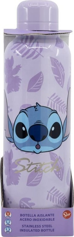 Shishe termike inox Disney Stitch, 500ml, dizajn me figurë, shumëngjyrëshe