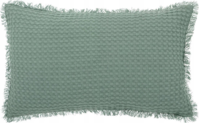 Jastëk dekorativ Atmosphera Honeycomb Widdy, 30x50cm, poliester, jeshile celadon