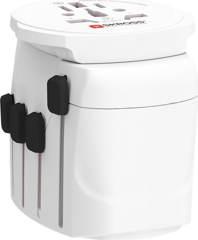 Adaptues universal rryme Skross Konica Minolta, 100 250V, dalje universale, i bardh