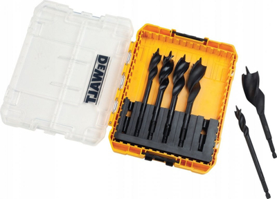 Set shpuese lopatë për dru DEWALT DT90238 Extreme Tri Flute, 6 copa