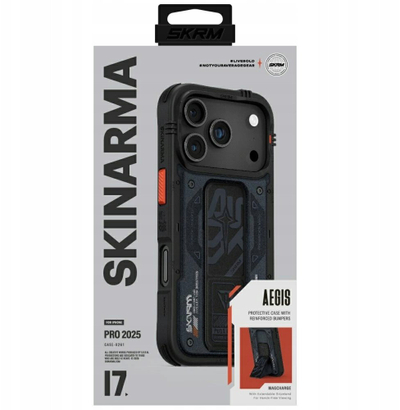 Maskë mbrojtëse Skinarma AEGIS për iPhone 17 Pro, 6.3\", MAG Charge, blu navy