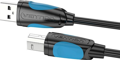Kabllo printeri Vention USB A në USB B, 3m, USB 2.0, e zezë
