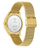 Orë grash Guess Ladies Gold Tone Analog GW0835L2, e artë