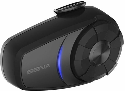 Sistem komunikimi Bluetooth për helmetë Sena 10S, interkom deri 1.6 km, lidhje me 2 telefona, i zi
