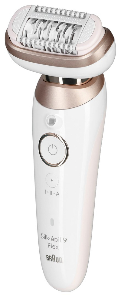 Epilator Braun Silk-épil 9 Flex 9-011, kokë fleksibile 360°, i bardhë e artë