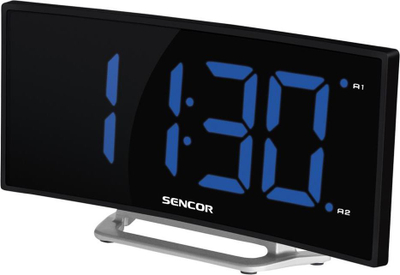 Orë me alarm Sencor SDC 120, e zezë / argjendtë