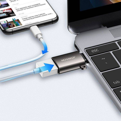 Adapter USB JoyRoom S-H151, USB-C në USB-A, 5Gbps, i zi