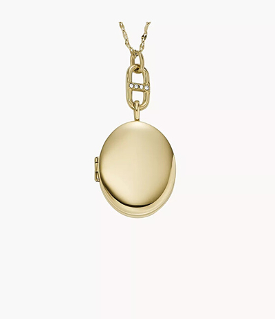 Qafore për femra Fossil Heritage Locket JF04426710, e artë